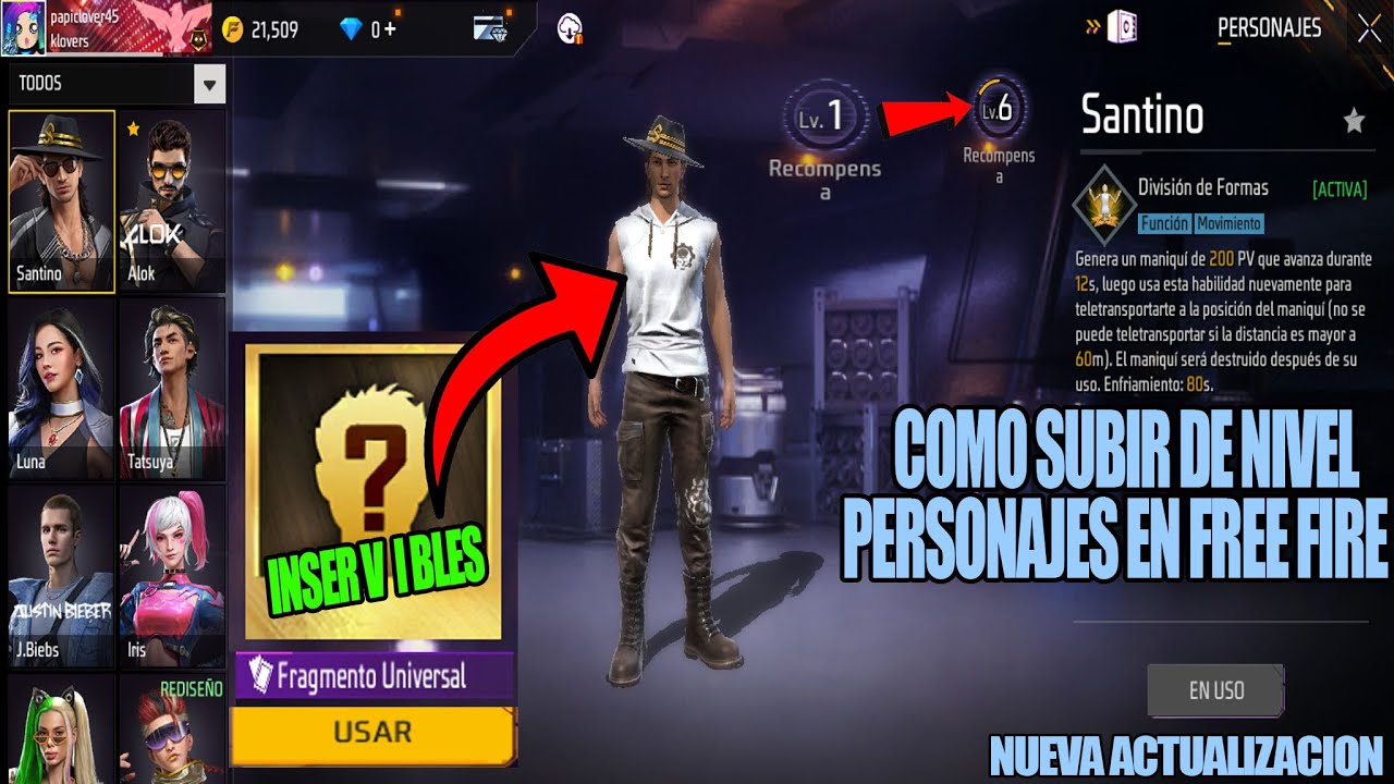 descubre el personaje perfecto de free fire para subir de nivel rapidamente guia definitiva del mejor personaje