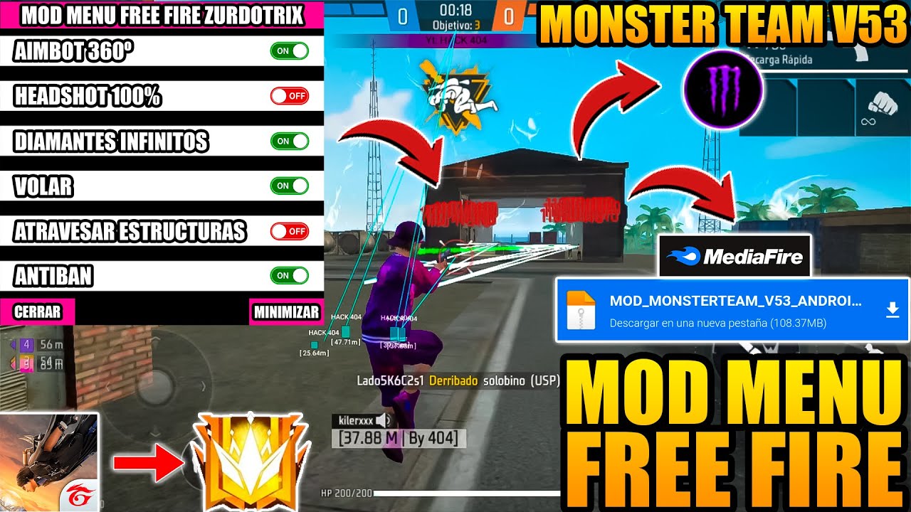 descarga el mod menu emotes gratis para free fire apk actualizado