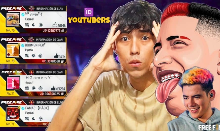 ¡Descubre los ID de Free Fire de Youtubers más populares! La lista completa aquí