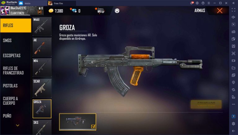 Free Fire Best Weapons 2021 ES 1