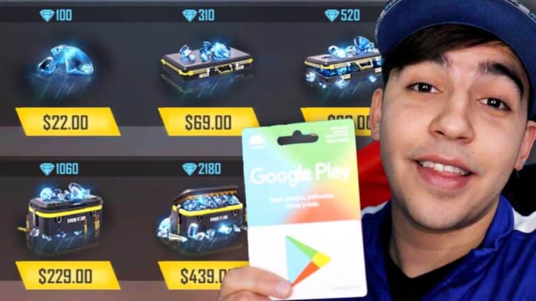 Como canjear una tarjeta Google Play en Free Fire