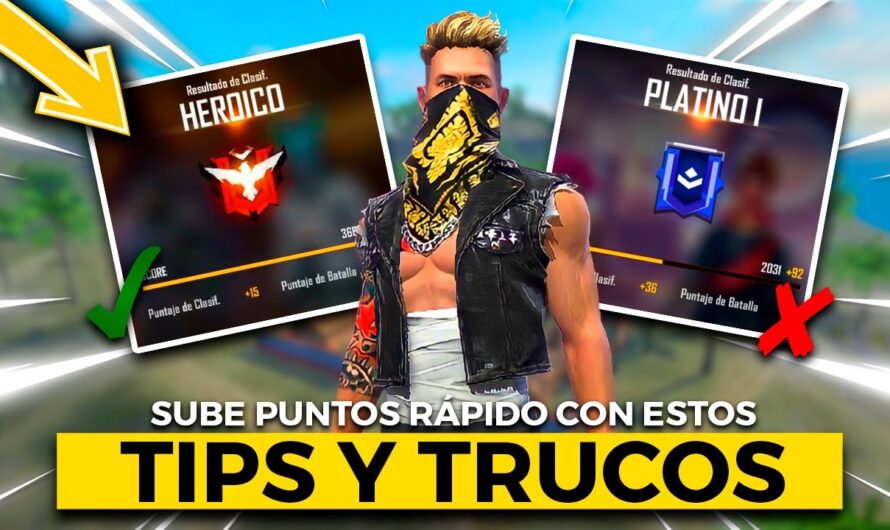 Consejos infalibles para no perder puntos en la clasificatoria de Free Fire