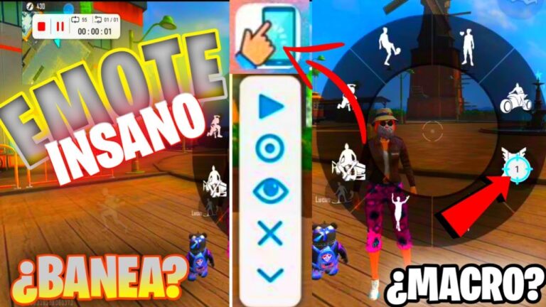 Como usar asistente de clic en Free Fire emotes