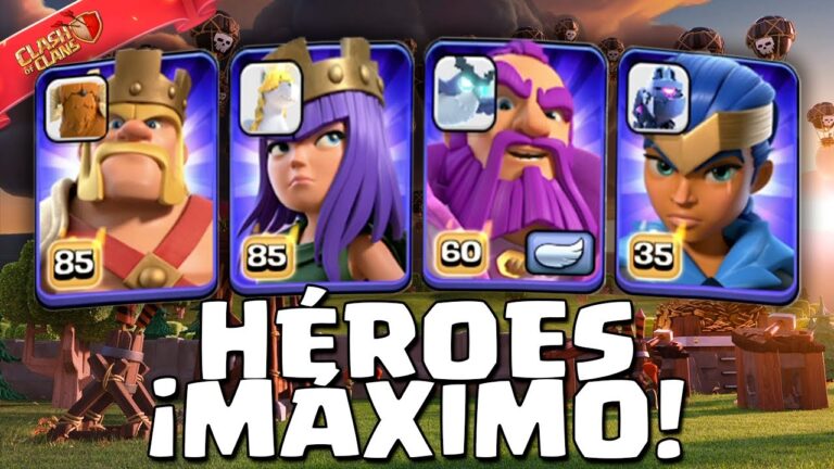 Cuales son los niveles maximos de los Reyes en Clash of Clans
