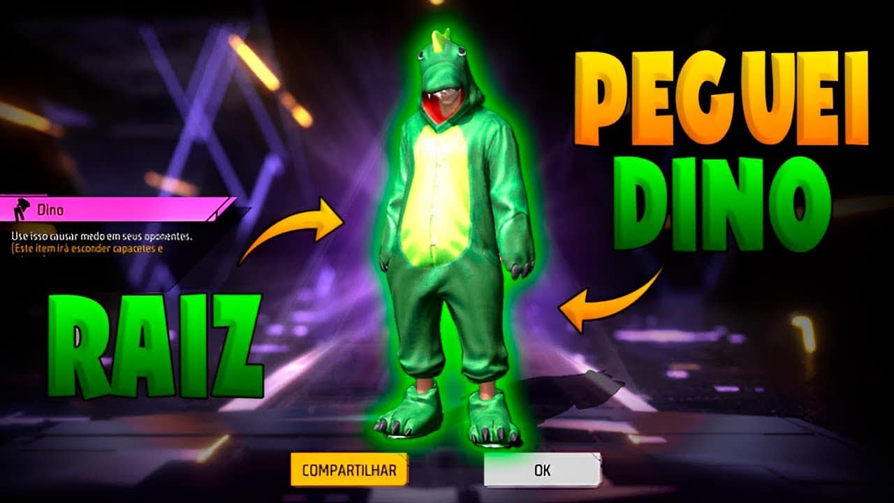 Dino verde Free Fire