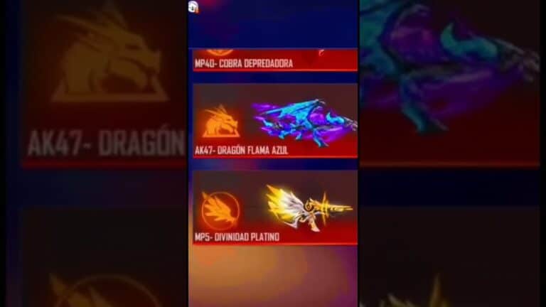 Para que desbloquear armas en Free Fire