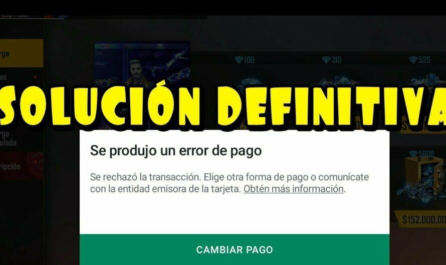 Descubre por qué aparece el error de tarjeta en Free Fire y cómo solucionarlo