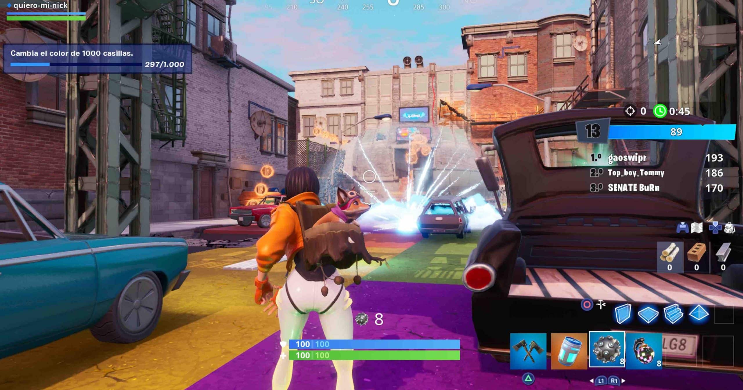 domina el juego como girar la camara en fortnite