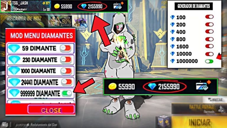 obten diamantes gratis en free fire el mejor generador 100 real