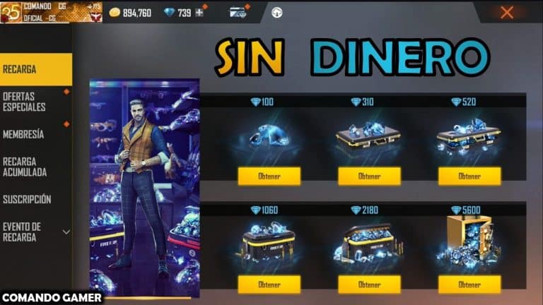 obten diamantes gratis y recarga tu cuenta de free fire sin gastar dinero