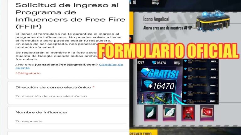 solicita tu ingreso al programa de influencers de free fire ahora