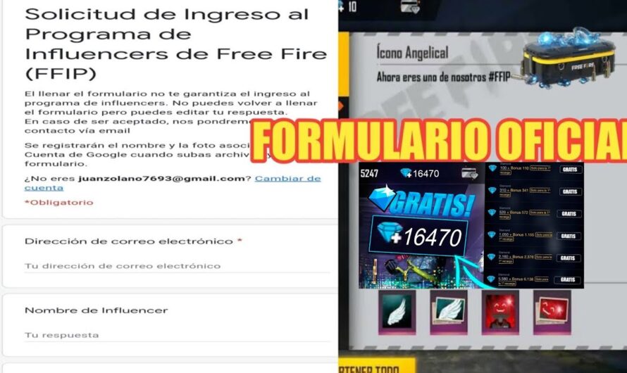 ¡Solicita tu Ingreso al Programa de Influencers de Free Fire Ahora!